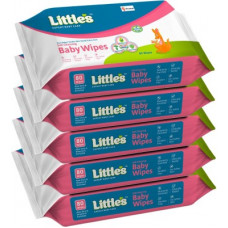 Deals, Discounts & Offers on Baby Care - Little's Soft Cleansing Baby Wipes with Aloe Vera, Jojoba Oil and Vitamin E (80 N x 5 Pack of)(400 Wipes)