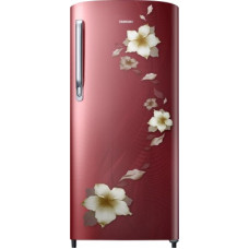 Deals, Discounts & Offers on Home Appliances - Samsung 192 L Direct Cool Single Door 2 Star (2020) Refrigerator(Star Flower Red, RR19T271BR2/NL)