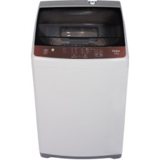 Deals, Discounts & Offers on Home Appliances - Haier 6.2 kg with Ariel Wash Feature Fully Automatic Top Load Brown, Grey(HWM62-FE)