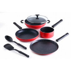 Deals, Discounts & Offers on Cookware - Crystal CLASSIC Series Induction Bottom Cookware Set(PTFE (Non-stick), 7 - Piece)