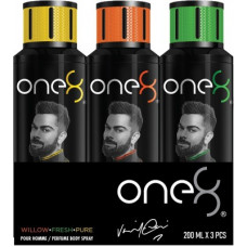 Deals, Discounts & Offers on  - One8 By Virat Kohli Deos( Willow + Fresh + Pure) Perfume Body Spray - For Men(600 ml, Pack of 3)