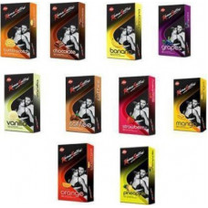 Deals, Discounts & Offers on Sexual Welness - KamaSutra Excite Series Basket Dotted Condoms - 10 Pieces (Pack of 10)