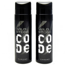 Deals, Discounts & Offers on  - Wild Stone Code Chrome No Gas Deodorant Spray - For Men(240 ml, Pack of 2)