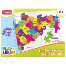 Deals, Discounts & Offers on Toys & Games - Funskool State Map Puzzle Maharashtra(104 Pieces)