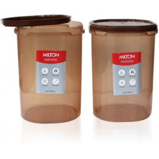 Deals, Discounts & Offers on Kitchen Containers - Milton Container Set - 2 L Plastic Grocery Container(Pack of 2, Brown)