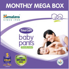 Deals, Discounts & Offers on Baby Care - Himalaya Total Care Baby Pants CMB(S) 4NX28'S S(112 Pieces)