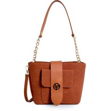Deals, Discounts & Offers on Bags, Wallets & Belts - Lino Perros Women Tan Shoulder Bag