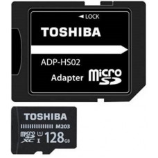 Deals, Discounts & Offers on Storage - Toshiba M203 128 GB MicroSDXC Class 10 100 MB/s Memory Card(With Adapter)