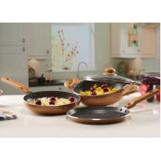 Deals, Discounts & Offers on Cookware - Prestige Omega Festival Pack - Build Your Kitchen Set Induction Bottom Cookware Set(Aluminium, 3 - Piece)