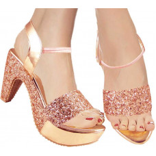Deals, Discounts & Offers on Foot Wear - Women Pink Heels Sandal