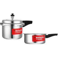 Deals, Discounts & Offers on Cookware - Butterfly Friendly 3 L, 2 L Induction Bottom Pressure Cooker(Aluminium)