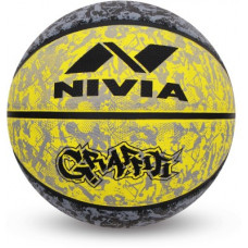 Deals, Discounts & Offers on Auto & Sports - Nivia GRAFFITI Basketball - Size: 7(Pack of 1, Black, Yellow)