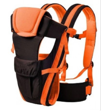 Deals, Discounts & Offers on Baby Care - [Pre-Book] Brandonn Baby 5 In 1 Carrier Bag With Different Positions Baby Carrier (Black / Orange, Front Carry Facing Out With Belt) Baby Carrier(Black , Orange, Front carry facing out)