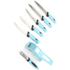 Deals, Discounts & Offers on  - Bluewhale BLW_7_BLU_KNF New 7 Pcs Knife set Red Blue Kitchen Tool Set(Blue)