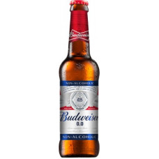 Deals, Discounts & Offers on Beverages - [Supermart] Budweiser Non Alcoholic Drink Glass Bottle(330 ml)