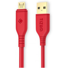 Deals, Discounts & Offers on Mobile Accessories - TIZUM Gold Plated (4 Feet/ 1.2 Meters) - Quick Charge 2.4 Amp, High Speed & Data Sync 1.2 m Micro USB Cable(Compatible with All Smartphones, Tablets and MP3 player, Red, One Cable)
