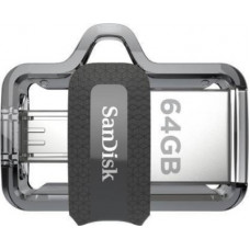 Deals, Discounts & Offers on Storage - SanDisk Ultra Dual SDDD3-064G-I35 64 GB Pen Drive(Grey, Silver)
