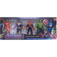 Deals, Discounts & Offers on Toys & Games - AS Avengers Endgame Action Figure of 5 Super Heroes (Deluxe Size)(Red, Green, Purple, Blue, Multicolor)