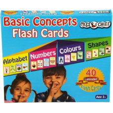 Deals, Discounts & Offers on Toys & Games - Miss & Chief Basic Concepts Flash cards (40 cards) - Alphabets, Numbers, Colours, Shapes(Multicolor)