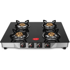 Deals, Discounts & Offers on  - Pigeon Ultra Glass, Stainless Steel Manual Gas Stove(4 Burners)