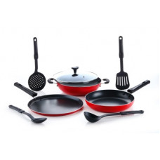 Deals, Discounts & Offers on Cookware - Crystal CLASSIC Series Cookware Set(PTFE (Non-stick), 8 - Piece)