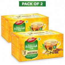 Deals, Discounts & Offers on Food and Health - Dabur Vedic Suraksha Black Tea Bags Box(25 Bags)