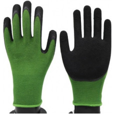 Deals, Discounts & Offers on  - SS & WW GRENN BLACK LATEX PALM COATED HAND GLOVES PACK OF 1 PAIR Latex Safety Gloves(2)