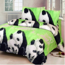 Deals, Discounts & Offers on Baby Care - Home Pictures 120 TC Microfiber Double Cartoon Bedsheet(Pack of 1, Green)