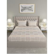 Deals and Offers on  - Raymond Home 0 TC Microfiber Double Striped Bedsheet(Pack of 1, Brown) Deals, Discounts & Offers on  - Raymond Home 0 TC Microfiber Double Striped Bedsheet(Pack of 1, Brown)