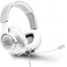Deals and Offers on Headphones - JBL Quantum 100 Wired Gaming Headset(White, On the Ear) Deals, Discounts & Offers on Headphones - JBL Quantum 100 Wired Gaming Headset(White, On the Ear)