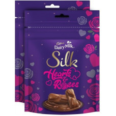 Deals and Offers on Food and Health - Cadbury Dairy Milk Silk Valentines Home Treats, 162g-Pack of 2 Bars(2 x 162 g) Deals, Discounts & Offers on Food and Health - Cadbury Dairy Milk Silk Valentines Home Treats, 162g-Pack of 2 Bars(2 x 162 g)