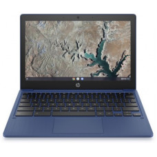 Deals, Discounts & Offers on Laptops - [Prepay] HP Chromebook MT8183 - (4 GB/64 GB EMMC Storage/Chrome OS) 11A-NA0002MU Chromebook(11.6 inch, Indigo Blue, 1.07 kg)