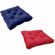 Deals, Discounts & Offers on  - Pumpum Border Chair pad 2 Pack Cotton Solid Chair Pad Pack of 2(Maroon, Dark Blue)