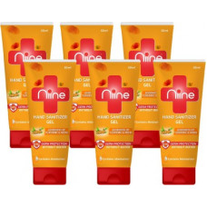 Deals, Discounts & Offers on  - niine Gel Based Tube with Goodness of Neem and Turmeric, 60 ml Flip Flop Tube, 70% Alcohol Hand Sanitizer Tube(6 x 60 ml)