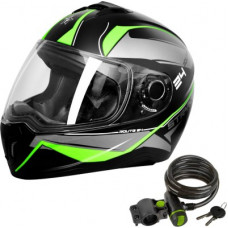 Deals and Offers on - Flipkart SmartBuy Stryke Designer Graphic ISI Marked Full-face 100% ABS with Unbreakable Visor Motorbike Helmet(Green) Deals, Discounts & Offers on - Flipkart SmartBuy Stryke Designer Graphic ISI Marked Full-face 100% ABS with Unbreakable Visor Motorbike Helmet(Green)