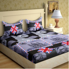 Deals, Discounts & Offers on  - IWS 144 TC Microfiber Double 3D Printed Bedsheet(Pack of 1, Multicolor)