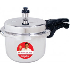 Deals, Discounts & Offers on Cookware - Wonderchef Nigella Granite 3 L Induction Bottom Pressure Cooker(Stainless Steel)