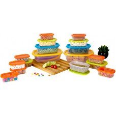 Deals, Discounts & Offers on Kitchen Containers - BMS Lifestyle Plastic Food Storage Container 17 PCS Set -Multi Color - 15000 ml Plastic Grocery Container(Pack of 17, Multicolor)