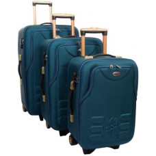 Deals, Discounts & Offers on  - STUNNERZSoft Body Set of 3 Luggage - | 20+24+28 inch| Combo Set, Trolley Bag Travel Bag Suitcase|51cm+ 61cm +71cm|(Pack of 3 )|Samll ,Medium ,& Large |Peacock| - Blue, Gold