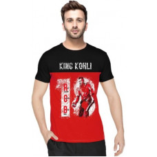 Deals, Discounts & Offers on  - [Size XXL] TRIPRPrinted Men Round Neck Red, Black T-Shirt