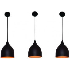 Deals, Discounts & Offers on  - Brightlyt Single Head Vintage Black aluminium Hanging Light Industrial Retro Country , Dining Hall Restaurant Bar Cafe Lighting_Pack of 3 Pcs Pendants Ceiling Lamp