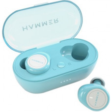 Deals, Discounts & Offers on Headphones - Hammer Airflow Blue Bluetooth Headset(Blue, White, True Wireless)
