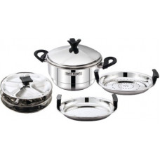 Deals, Discounts & Offers on Cookware - Tallboy Trigon Multi Utility Steamer Induction & Standard Idli Maker(5 Plates , 15 Idlis )