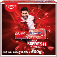 Deals, Discounts & Offers on  - Colgate Maxfresh Spicy Fresh Red Gel Toothpaste(600 g, Pack of 4)