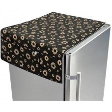 Deals, Discounts & Offers on  - KingMatters Refrigerator Cover(Beige, Black)