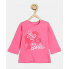 Deals, Discounts & Offers on  - [Size 2-3Y] BARBIEGirls Graphic Print Pure Cotton T Shirt(Pink, Pack of 1)
