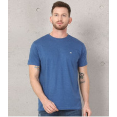 Deals, Discounts & Offers on  - [Size M, L] MetronautSolid Men Round Neck Blue T-Shirt