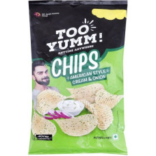 Deals, Discounts & Offers on Food and Health - [Supermart] Too Yumm! American Style Cream and Onion Chips(40% Extra in Pack)(30 g)