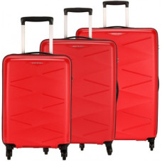 Deals, Discounts & Offers on  - Kamiliant by American TouristerHard Body Set of 3 Luggage - TRIPRISM SPINNER 3PC SET RED - Red