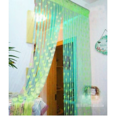Deals, Discounts & Offers on  - Panipat Textile Hub 213 cm (7 ft) Polyester Door Curtain Single Curtain(Self Design, Green)